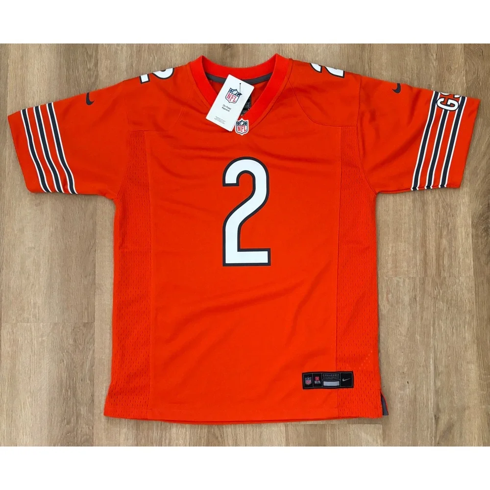 NWT Kids Nike Chicago Bears DJ Moore #2 Jersey - Large (14/16) - Orange